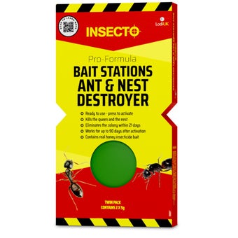 Insecto Pro Formula Ant Bait Stations and Nest Destroyer with Acetamiprid for Effective Ant Control I 2 Pack