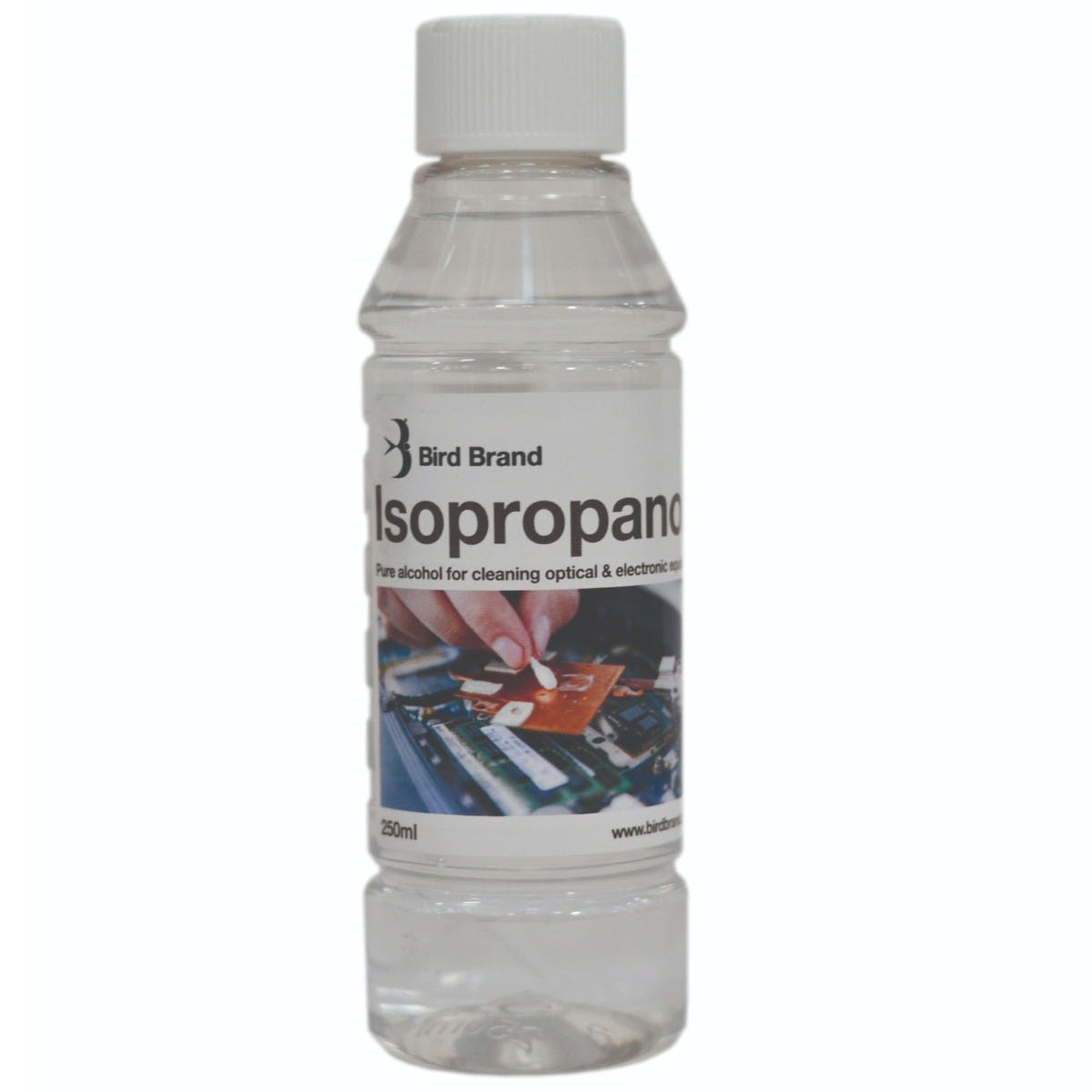 Bird Brand Isopropanol IPA 250ml 99.85% – Pure Alcohol Cleaner 