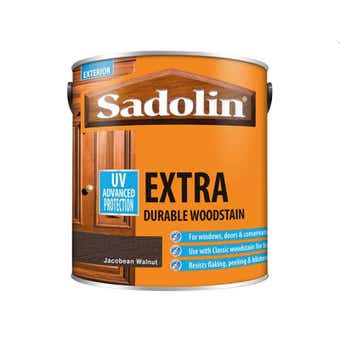 Sadolin Extra Durable Exterior Woodstain - Jacobean Walnut 1L