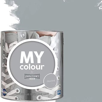 Johnstone's My Colour Durable Matt Paint Steel Mill - 2.5L