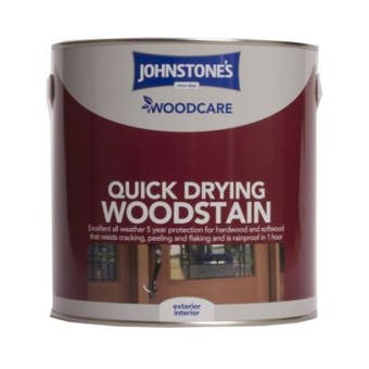 Johnstone's Woodcare Quick Drying Woodstain - Oak - 2.5L