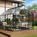 Vitavia Jupiter 8300 Greenhouse 8x10 Black | 3mm Horticultural Glass, Double Sliding Doors & 4 Roof Vents