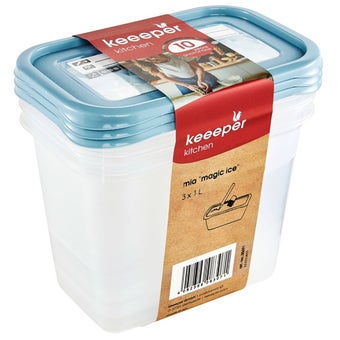 Keeper Set of Food Boxes 1.25L - Pack of 3