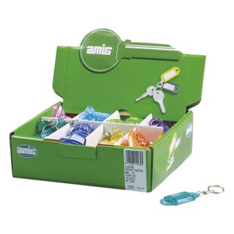 Assorted Colours Key Tags - each