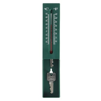 Keykeeper Wall Thermometer with Hidden Key Storage Compartment