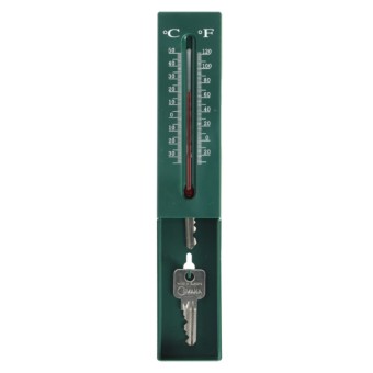 Keykeeper Wall Thermometer with Hidden Key Storage Compartment