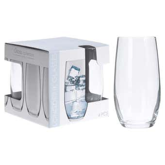 Set Of 4 Long Drink Glasses