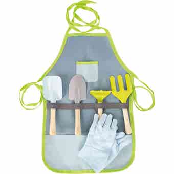 Kids Garden Tool Set With Apron - 6 Piece