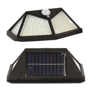 Kingavon 100 LED Solar Security Light with Motion Sensor and 3 Light Modes IP44 Outdoor