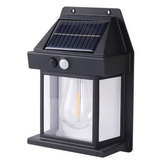 Kingavon Black Solar Sensor Security Light