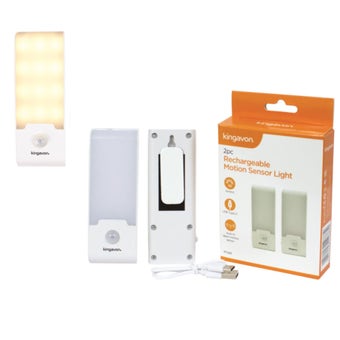 Kingavon Rechargeable Motion Sensor Light - 2 piece