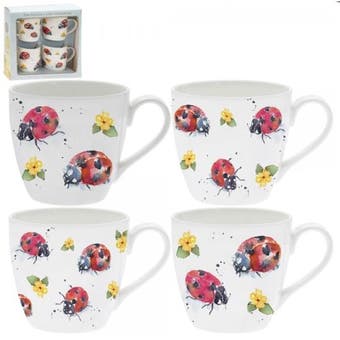 Ladybirds Mug Set x4