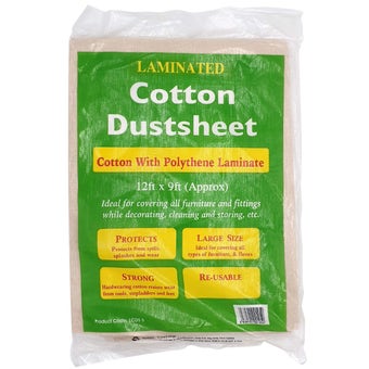 Laminated Cotton with Polythene Laminate Dustsheet