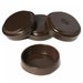 Large Brown Castor Cups - Pack of 2
