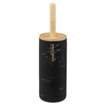 Lea Black Toilet Brush - Marble Effect