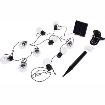 LED Light String 6m IP44 Solar 1000mAh