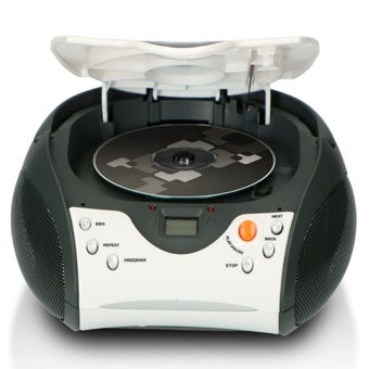 LENCO SCD-24 white - Portable stereo FM radio with CD player