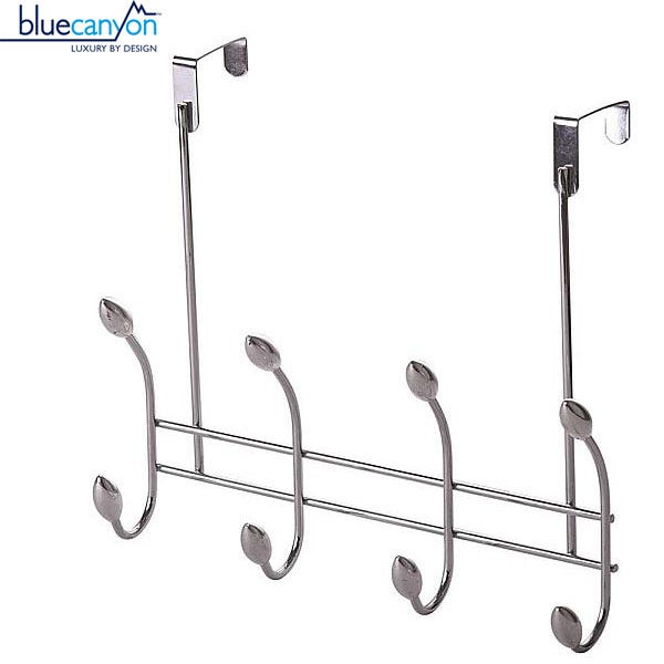 Blue Canyon Leo Over Door Chrome 4 Hook Rail