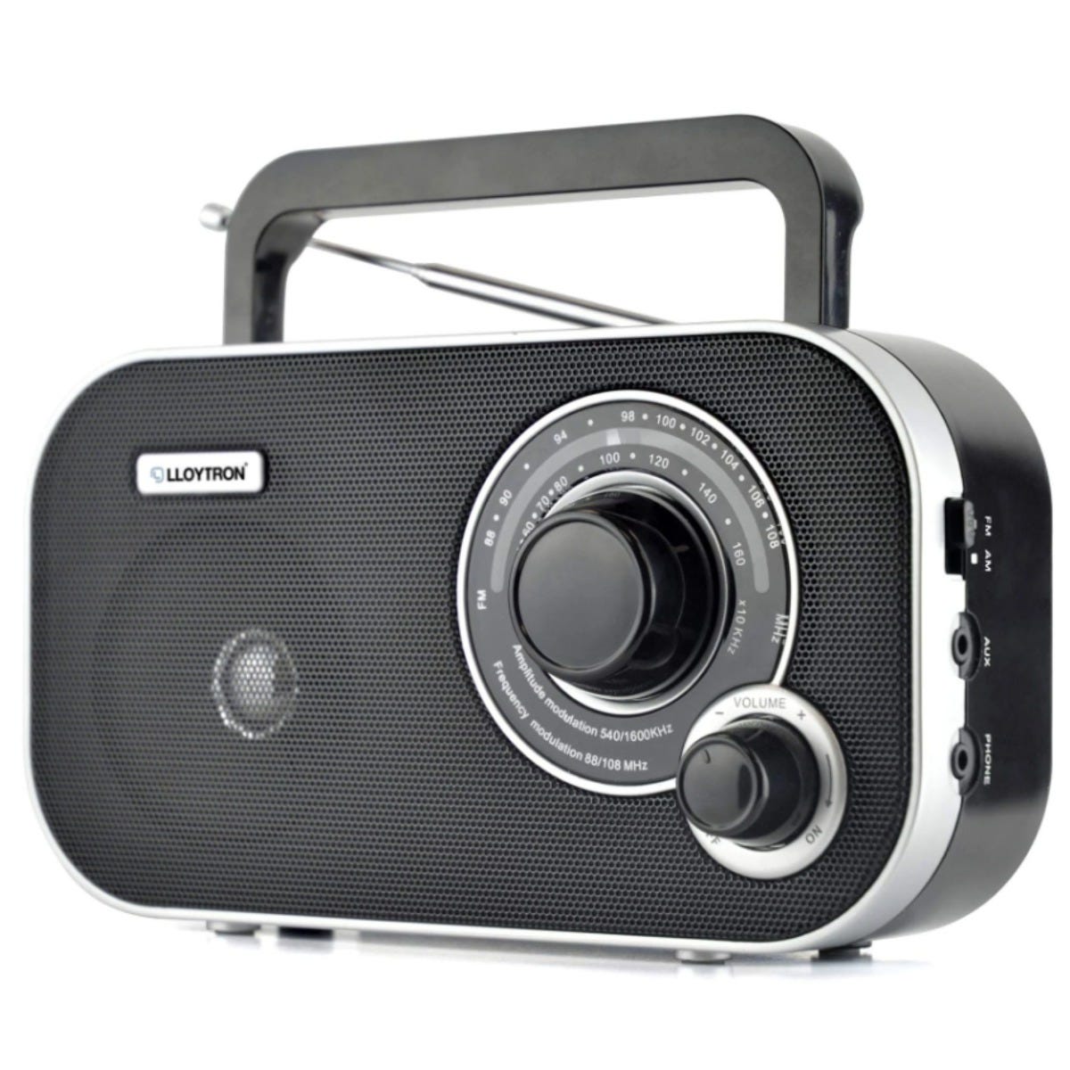 Lloytron Calypso 2 Band Portable AM/FM Radio with AC/DC Power – Compact, Classic and Reliable Audio Anywhere