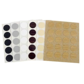 Self adhesive caps packs of 100 - Light Oak
