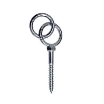 Ring Attached to Ring-Head Long Screw Galvanized 5/16