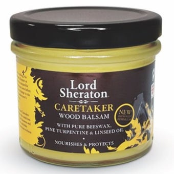Lord Sheraton Caretaker Wood Balsam 125ml | Beeswax Wood Polish for Cleaning, Nourishing & Protection