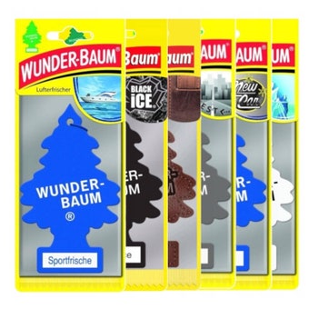 Wunder-Baum Car Fragrance Assorted – Sport, Leather, Arctic White & Black Ice I Each