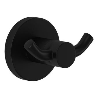 Malmo Black Robe Hook – Sleek and Practical Bathroom Accessory
