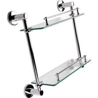 Tema Malmo 2 Shelf - Chrome Finish