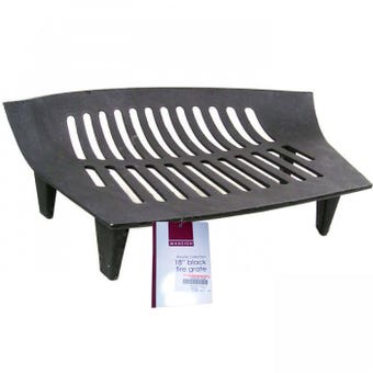 Mansion Fireside Cast Iron Fire Grate - 18" Black