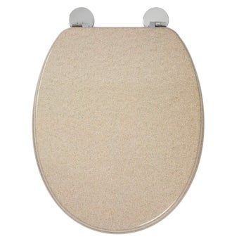 Croydex Dorney Toilet Seat - Sandstone Finish
