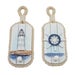 Marine Coat Hook with Anchor and Wooden lighthouse Design