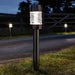 Martello Nickel 10 Lumen Solar Stake Light – Removable Glass Lantern