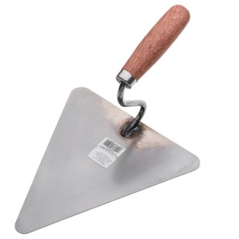 Masonry Trowel 200 mm – Triangular with Wooden Handle