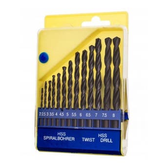 Metal Drill Bit Set 2.0-8.0mm - 13 pieces