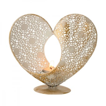 Metal Heart Tealight Holder