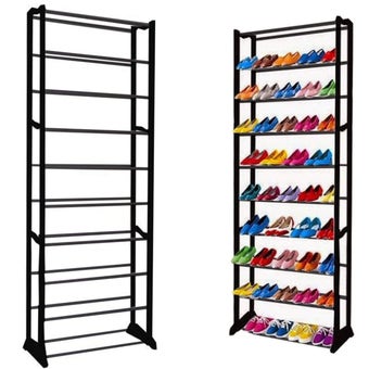 Metal Shoe Rack - 30 Pairs