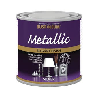 Rust-Oleum Metallic Elegant Finish Paint - Silver 250ml