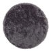 Mia Faux Fur Round Anthracite Rug 120cm