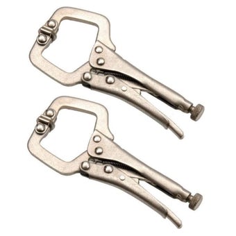 Mini Gripping Pliers with C clamp Set 14cm - 2 pieces