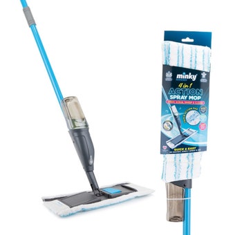 Minky 4 in 1 Spray Mop | Quick Clean Spray Mop for Everyday Floors
