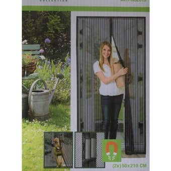 Magnetic Anti Mosquito Curtain - Black