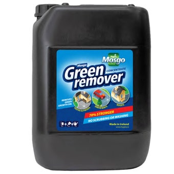 Mosgo Green Remover 20L Professional Moss & Algae Cleaner for Driveways, Patios & Roofs