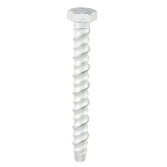 Multi-Fix Masonry Bolts Hex Head 10 x 100mm Silver I Exterior Concrete and Brick Through Fixing Anchors - Each