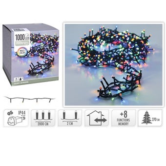 Multi Colour 1000 LED 8 Function Memory Decoration Lights