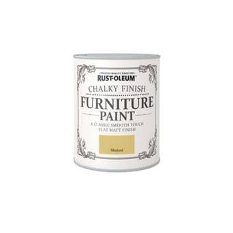 Rust-Oleum Chalky Finish Furniture Paint Mustard 750ml