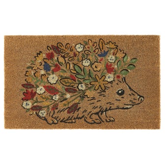 My Mat Coir Floral Hedgehog 45cm x 75cm