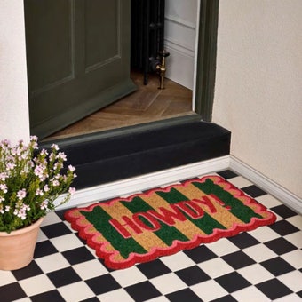 My Mat "Howdy" Stripe Coir Doormat – 45cm x 75cm