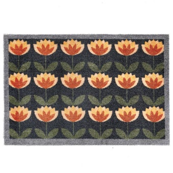 My Mat Nylon Retro Floral 50cm x 75cm – Stylish, Absorbent & Non-Slip Indoor Mat