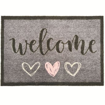 My Mat Nylon Welcome Hearts 50cm x 75cm – Stylish & Practical Welcome Mat for Clean Floors